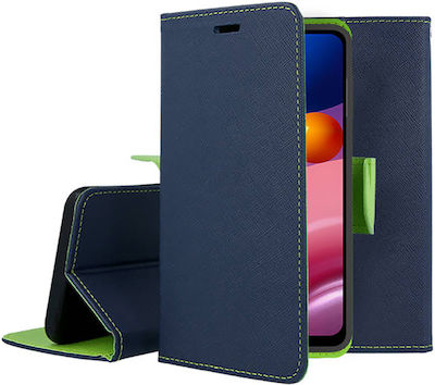 Tel1 Fancy Diary Synthetic Leather Wallet Navy Blue (Galaxy A13 5G)