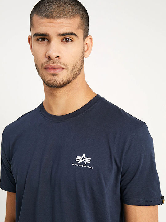 Basic Small Logo T-shirt Navy Μπλε