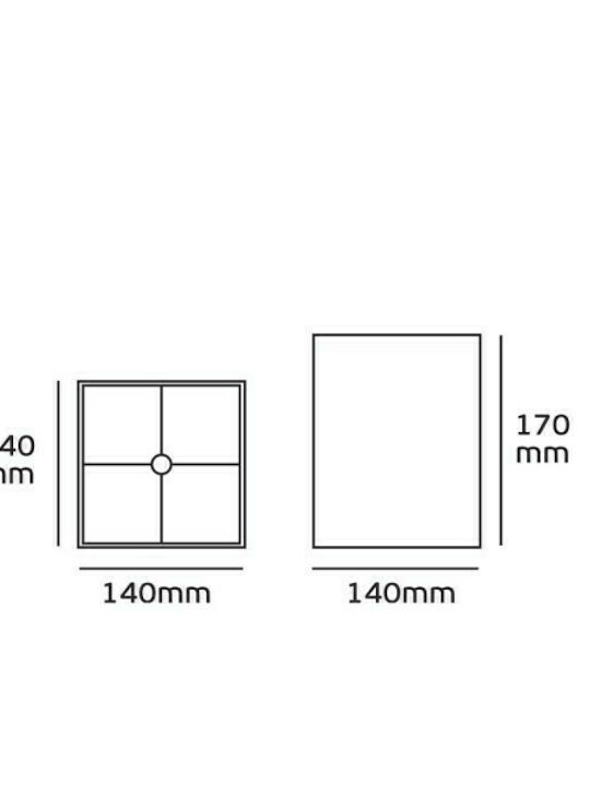 VK Lighting Καπέλο Φωτιστικού 14x17εκ.