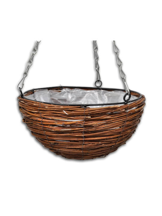 vidaXL Wooden Plant Pot Brown 25x25x13cm Set of 4