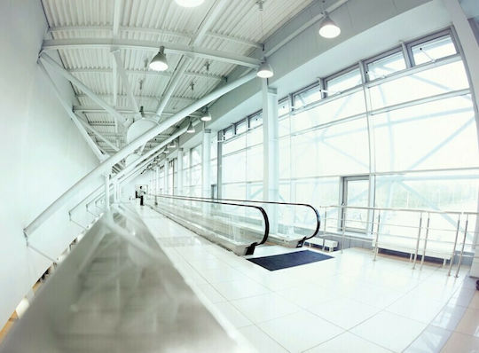 VK Lighting Commercial Bell Light 120W Natural White 12000lm with Built-in LED Silver Ø41xH35.5cm