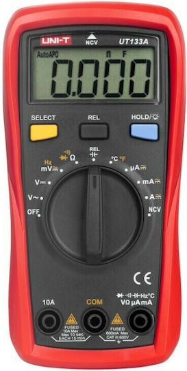 Uni-T Digital Multimeter with AC / DC / Resistance / Capacitance / Temperature Measurement UT133A