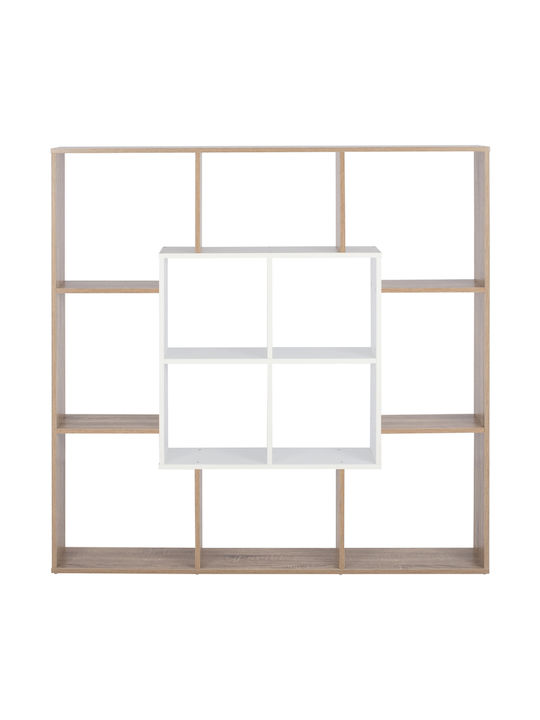 Bookcase White 136x22x136cm