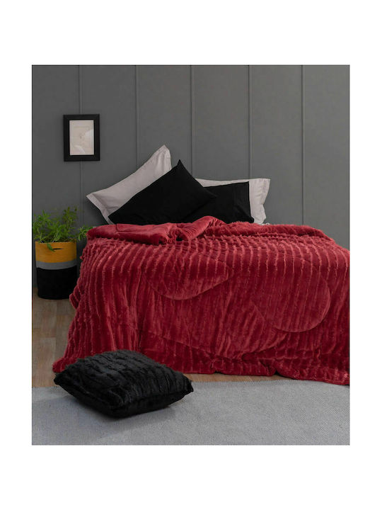Palamaiki Διακοσμητική Μαξιλαροθήκη Gwen Fleece Black 50x50εκ.