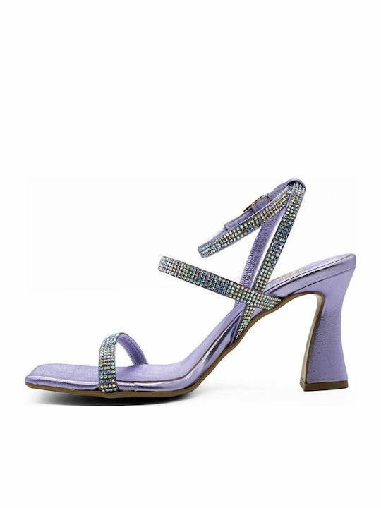 Sandals with Strass Purple