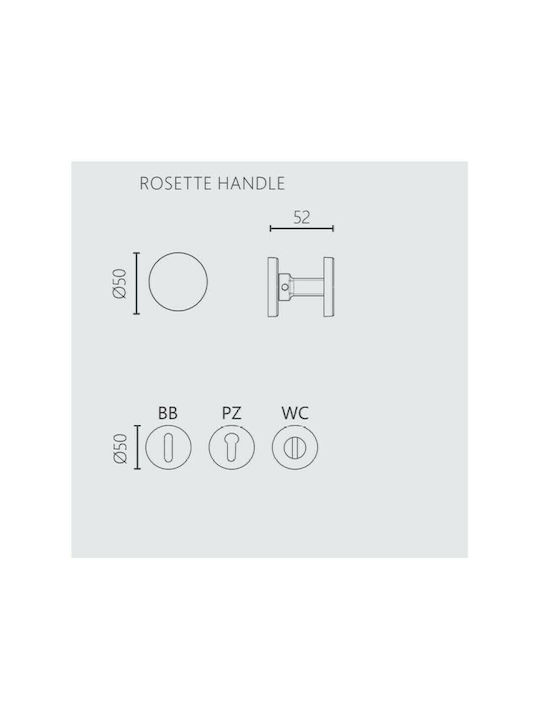 Zogometal Lever Middle Door with Rosette 2241 2241 Pair with Rosette Black