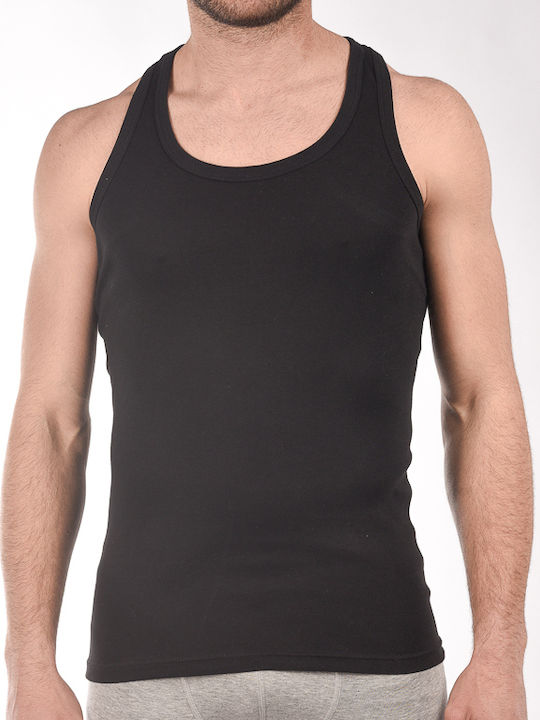 Men's Sleeveless Undershirt Black