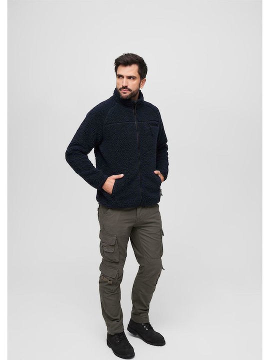 Herren Fleecejacke Marineblau