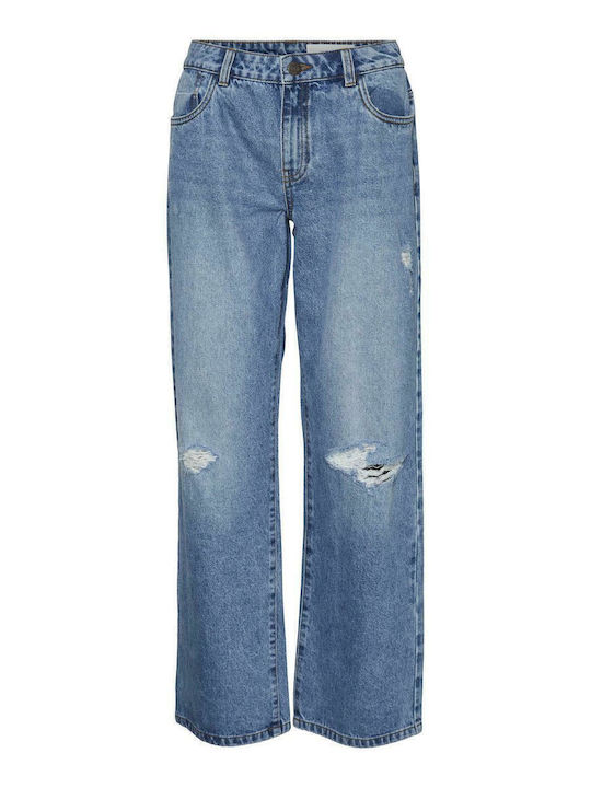 Women's Jean Trousers Flared with Rips