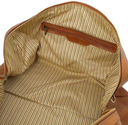 Tuscany Leather Colombo Set Sack Voyage Tabac Brown made of Leather