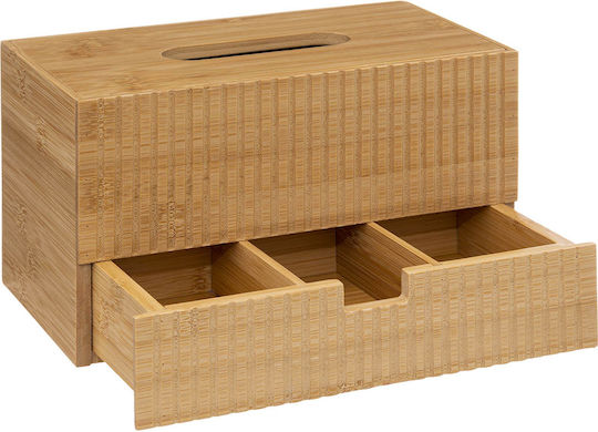 5Five Wooden Tissue Holder Brown 25x13x15cm 174776