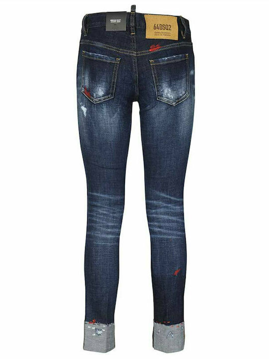 Dsquared2 Women's Jean Trousers with Rips in Skinny Fit