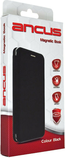 Ancus Magnetic Curve Book Δερματίνης Μαύρο (Realme 9i)