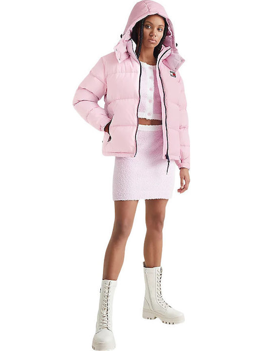 Alaska Kurz Damen Puffer Jacke für Winter Rosa