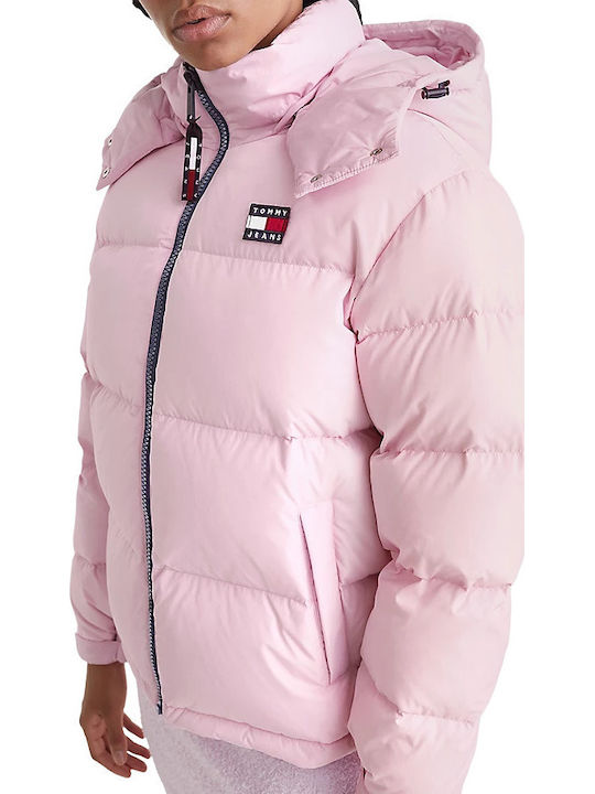 Alaska Kurz Damen Puffer Jacke für Winter Rosa