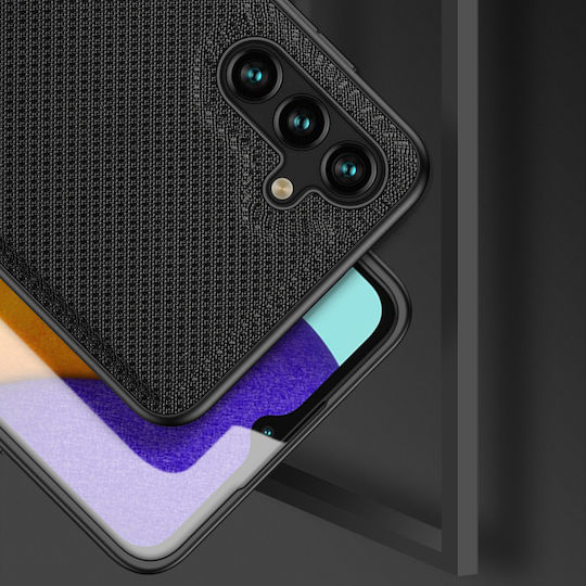 Dux Ducis Fino Umschlag Rückseite Silikon / Stoff Schwarz (Galaxy A13 5G)