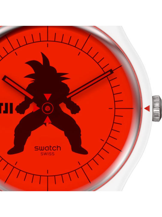 Swatch Vegeta Dragonball Z Men's Watch 41mm Battery with Rubber Strap Swatch Vegeta Dragonball Z Men's Watch 41mm Battery with Rubber Strap