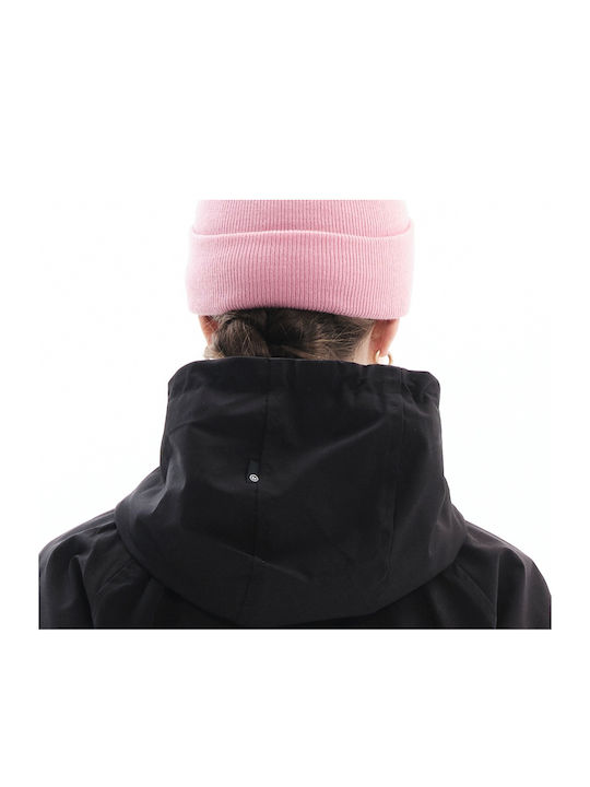 198. Women's Short Sports Jacket for Winter with Hood Black