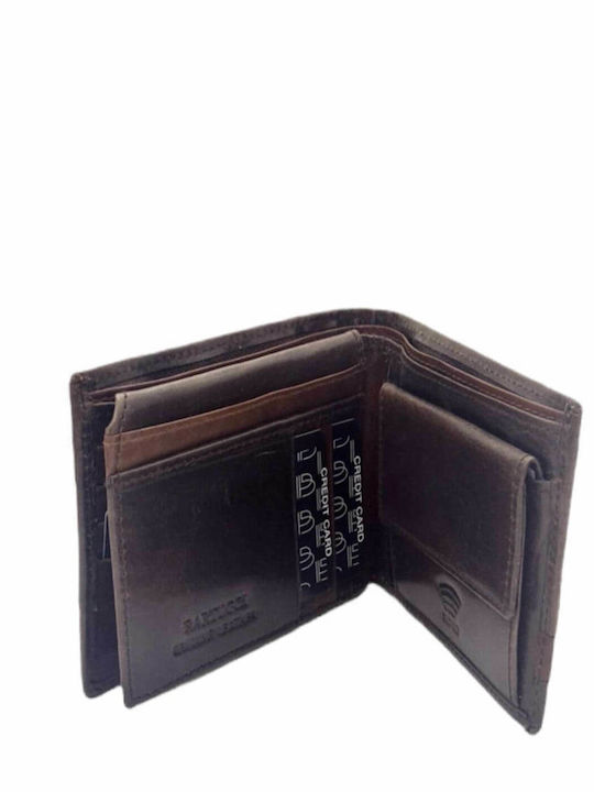 Leather Men's Wallet Classic with RFID Brown