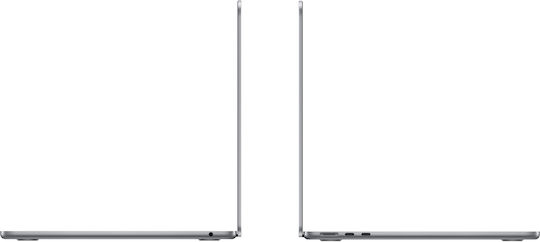 Apple MacBook Air 13.6 Zoll 2022 IPS Retina Display Modell M2 8-Kern 8 GB 256 GB SSD 8-Kern GPU Space Grau Internationales Englisch Tastatursprache