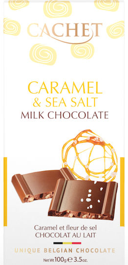 Cachet Organic Chocolate Milk Caramel & Sea Salt 100gr