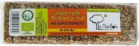 Το Περιβόλι Βιολογικό Προϊόν Παστέλι με Χαρουπόμελο Χωρίς Ζάχαρη 30gr