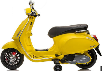 Παιδική Μηχανή Licensed Vespa Piaggio Ηλεκτροκίνητη 12 Volt Κίτρινη