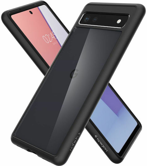 Spigen Ultra Hybrid Back Cover Πλαστικό 2mm Μαύρο (Google Pixel 6a)