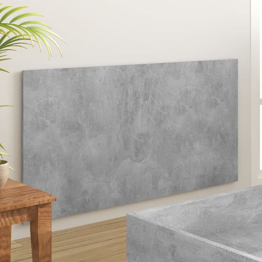 vidaXL Wooden Bed Headboard Gray Concrete 160x80cm
