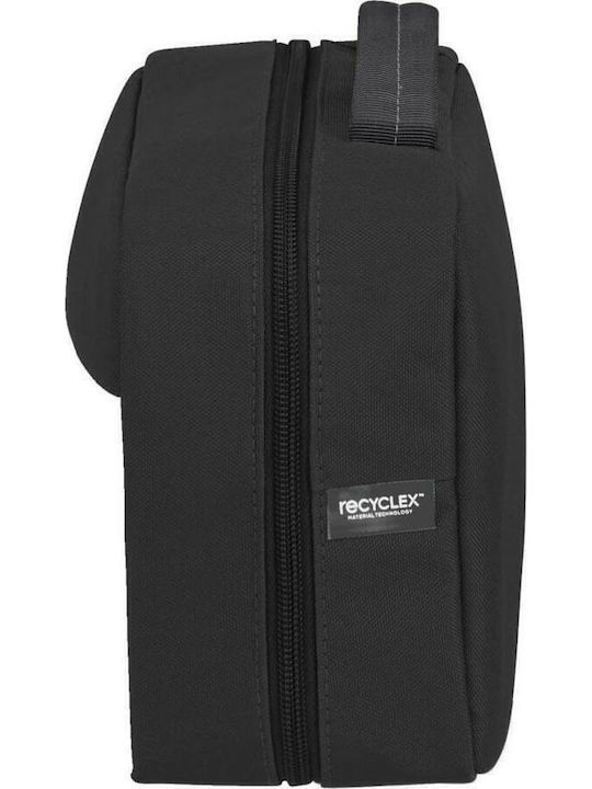 Toiletry Bag Stackd in Black color 24cm