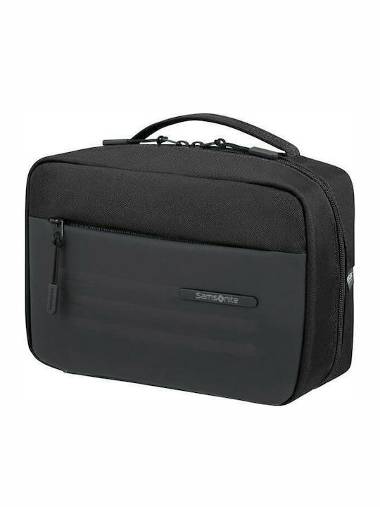 Toiletry Bag Stackd in Black color 24cm