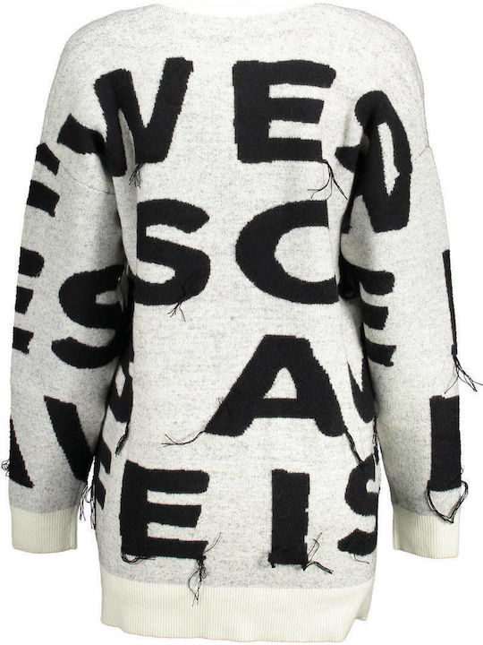 Cardigan Long Women's Knitted Cardigan White