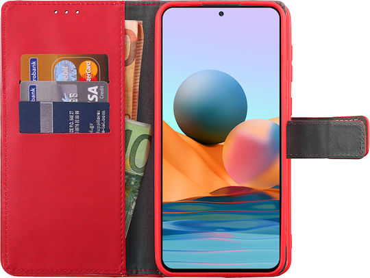 Volte-Tel Allure Magnet Портмоне Изкуствена кожа Червен (Redmi 10A)