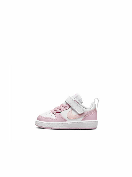 Nike Παιδικά Sneakers Court Borough White / Pink Foam