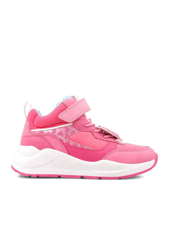 Kids Sneakers High Anatomic with Scratch Fuchsia