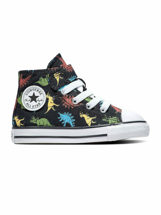 Converse Παιδικά Sneakers High για Κορίτσι Black / Soft Red / Baltic Blue