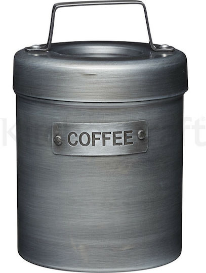 Kitchen Craft Industrial Vase Kaffee mit luftdichtem Deckel Metallisch Gray 11cm