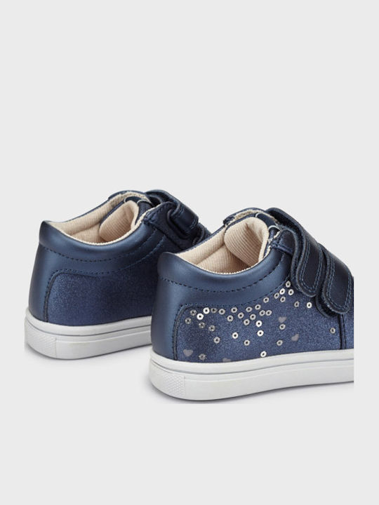 Παιδικά Sneakers High με Σκρατς Μπλε