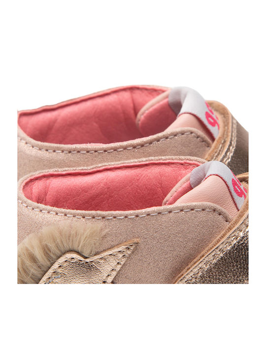 Παιδικά Sneakers High με Σκρατς Ροζ