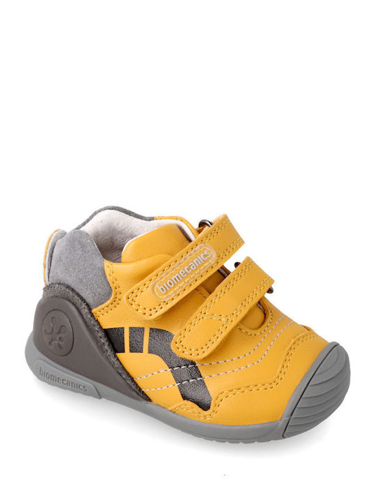 Vigna Παιδικά Sneakers High με Σκρατς Κίτρινα