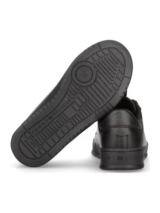 CUT LACE-UP Kids Sneakers Black