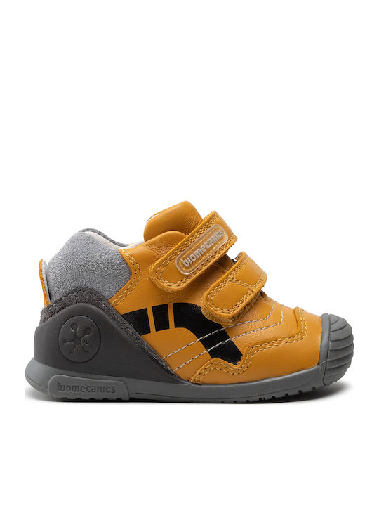 Vigna Παιδικά Sneakers High με Σκρατς Κίτρινα