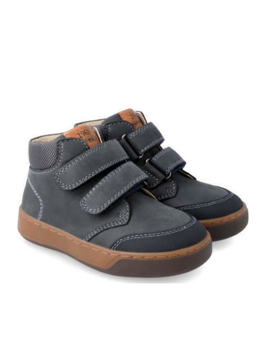 Παιδικά Sneakers High με Σκρατς Μπλε