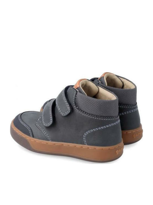 Παιδικά Sneakers High με Σκρατς Μπλε