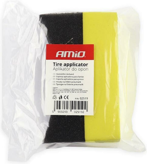 AMiO Σφουγγάρι Applicator Γυαλίσματος για Ελαστικά Αυτοκινήτου 95x35x65mm