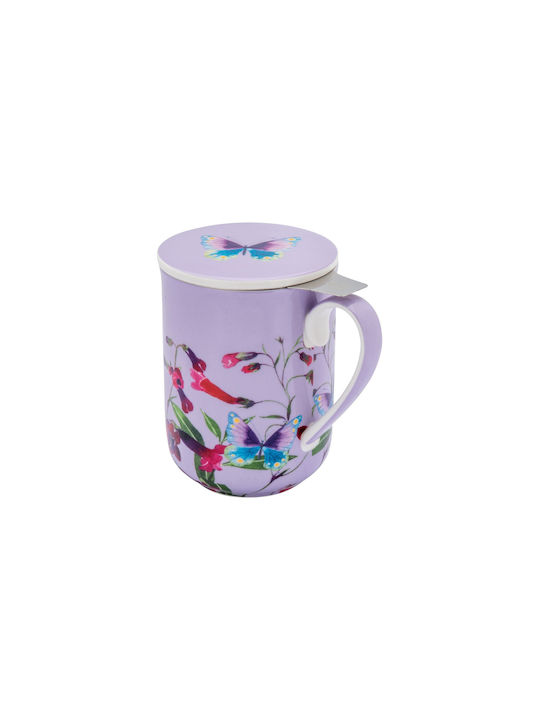 Maxwell & Williams Perennial Penstemons Gabby Malpas Tasse aus Porzellan Bunt 340ml 1Stück