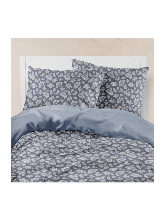 Borea Duvet Cover Cotton Queen 220x240 Azzura Blue