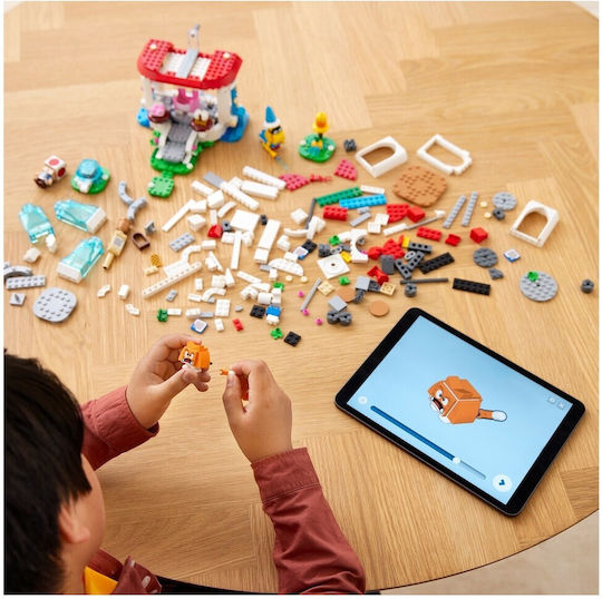 LEGO Super Mario Костюм Cat Peach и Замръзналата Кула за 7+ Години