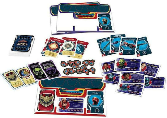 Joc de Societate Captain Marvel Secret Skulls pentru 4-7 Jucători 8+ Ani (EN) USAopoly