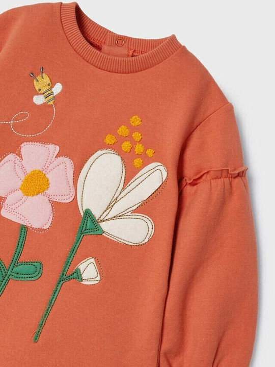 Kinderkleid Langärmelig Orange